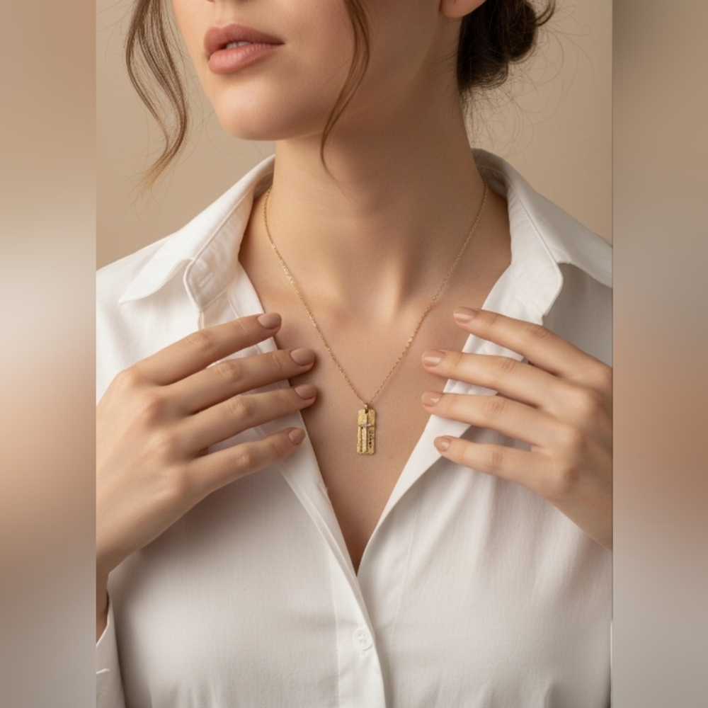 Gold Necklace with Elegant Design